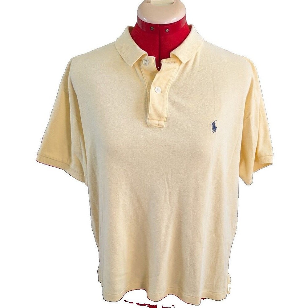 Polo Sport Ralph Lauren Boys Yellow Shirt Size Large